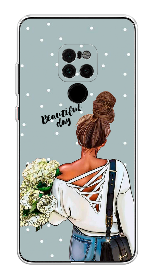 

Чехол Awog на Huawei Mate 20 "Beautiful day", Голубой;коричневый;бежевый, 66850-6