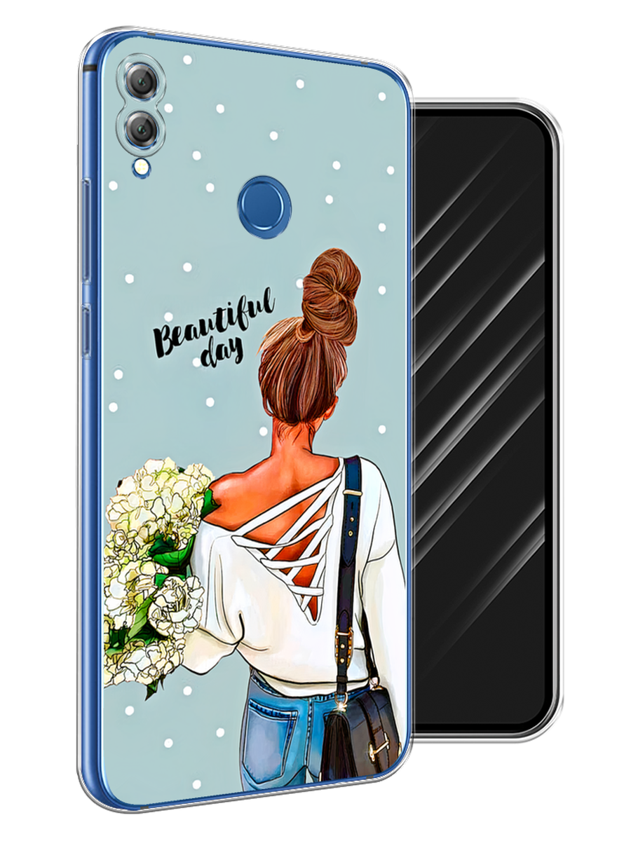 

Чехол Awog на Honor 8X "Beautiful day", Голубой;коричневый;бежевый, 66750-6