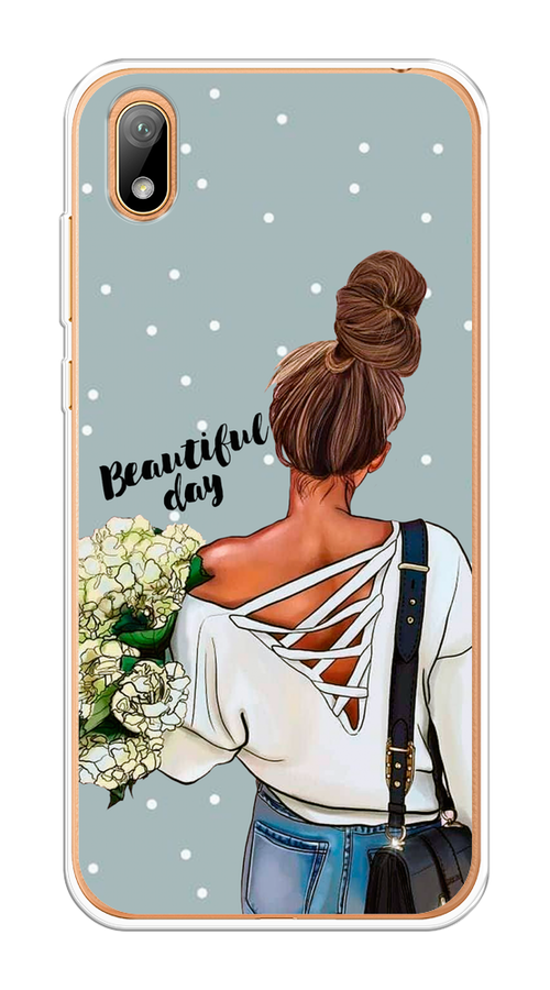 

Чехол Awog на Honor 8S "Beautiful day", Голубой;коричневый;бежевый, 69150-6
