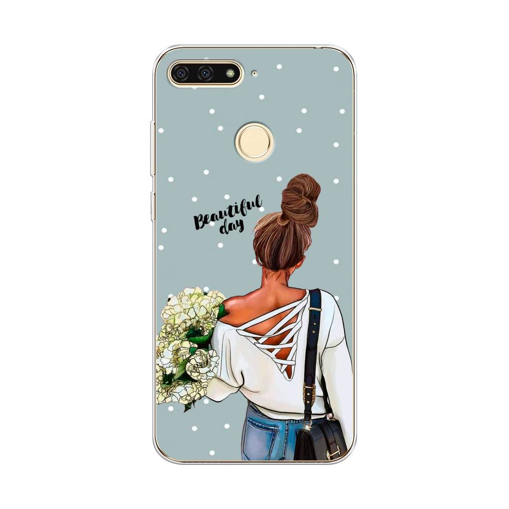 

Чехол Awog на Honor 7C "Beautiful day", Голубой;коричневый;бежевый, 64550-6