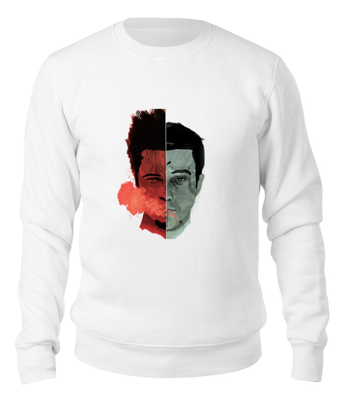 

Свитшот унисекс Printio fight club taler 2 face белый XS, fight club taler 2 face