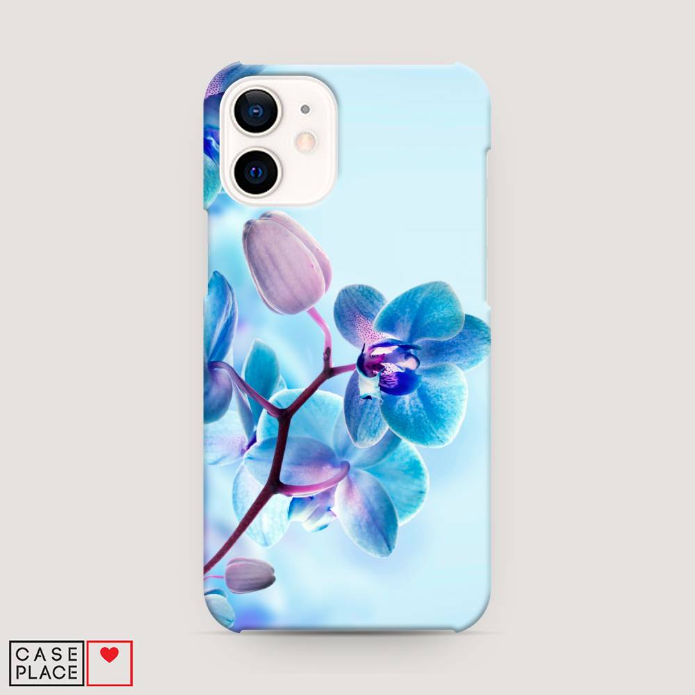 

Пластиковый чехол "Голубая орхидея" на Apple iPhone 12 mini, 12620-6