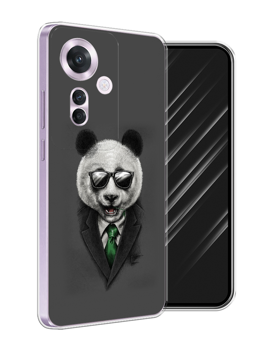 

Чехол Awog на Oppo Reno 11F "Деловая панда", Серый;зеленый, 2516650-1