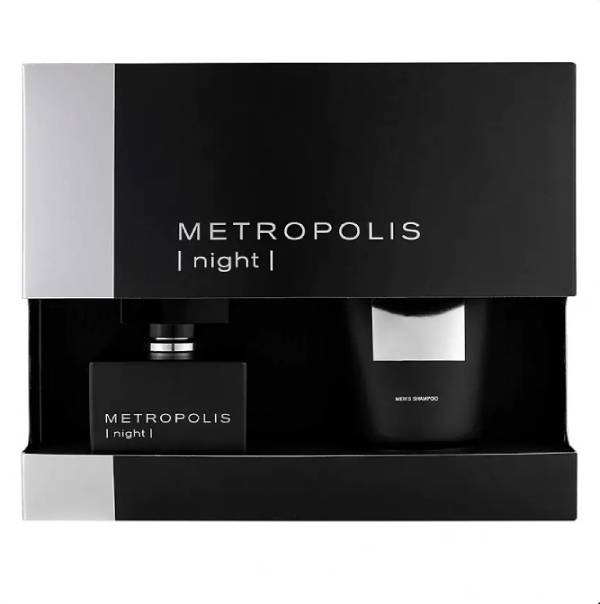 Набор Metropolis Night парфюмированная вода edp 100 мл шампунь 140 мл parfums genty подарочный набор metropolis
