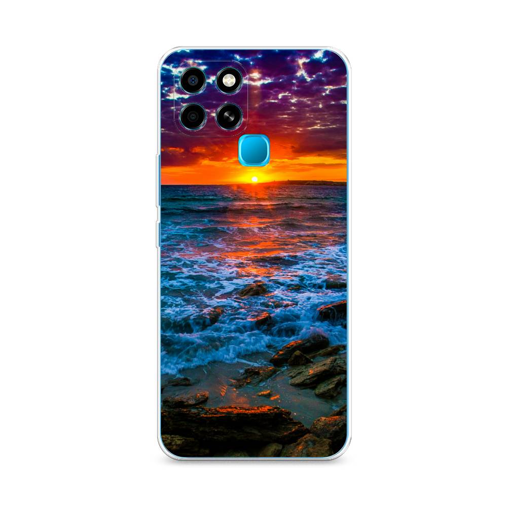 

Чехол для Infinix smart 6 "Закат 1", Оранжевый;синий, 3101050-2