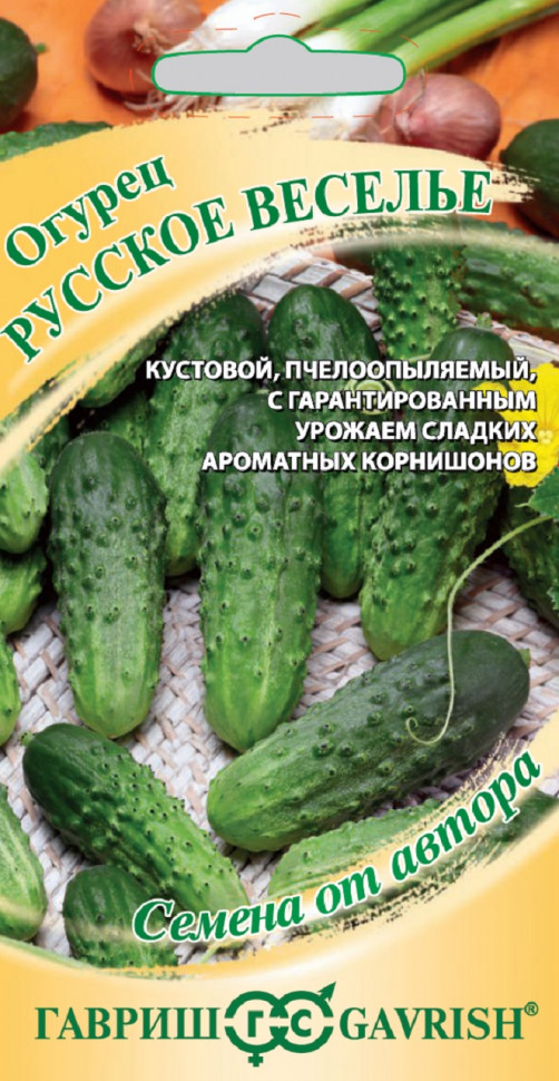 

Семена огурец Русское веселье Гавриш 1911507-10 10 уп.