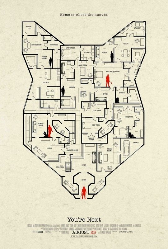 

Постер к фильму "Тебе конец!" (You're Next) A2