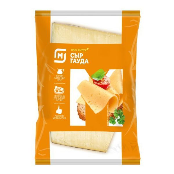 

Сыр твердый Магнит Гауда 45% 200 г