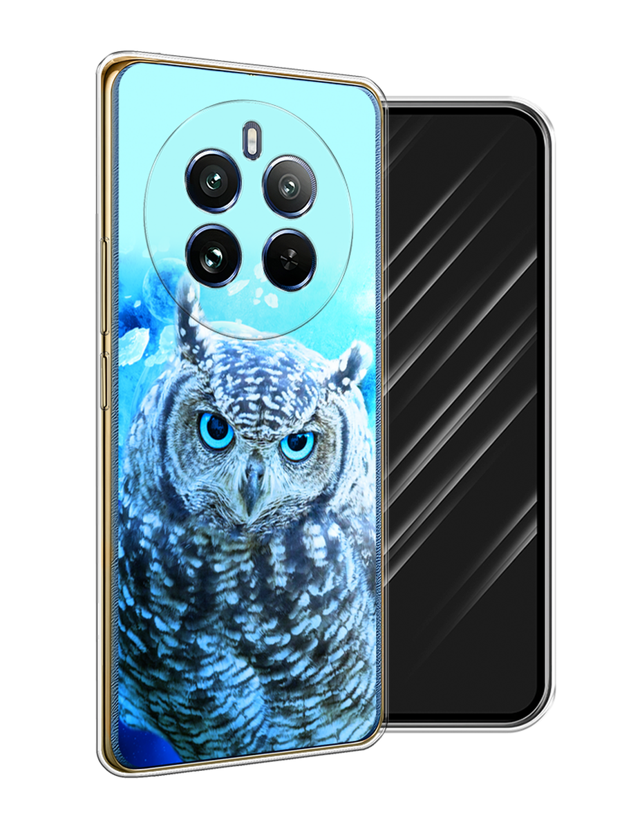 

Чехол Awog на Realme 12 Pro/Realme 12 Pro Plus "Сова арт 7", Синий;голубой, 2516250-1