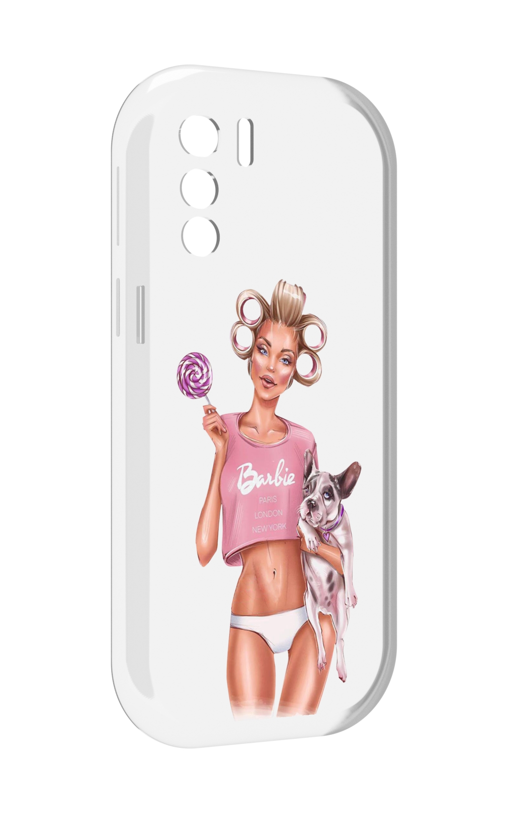 

Чехол MyPads Барби-с-собачкой женский для UleFone Note 13P, Прозрачный, Tocco
