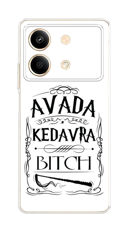 

Чехол на Poco X6 Neo "Avada kedavra bitch", Белый;серый;черный, 321950-1