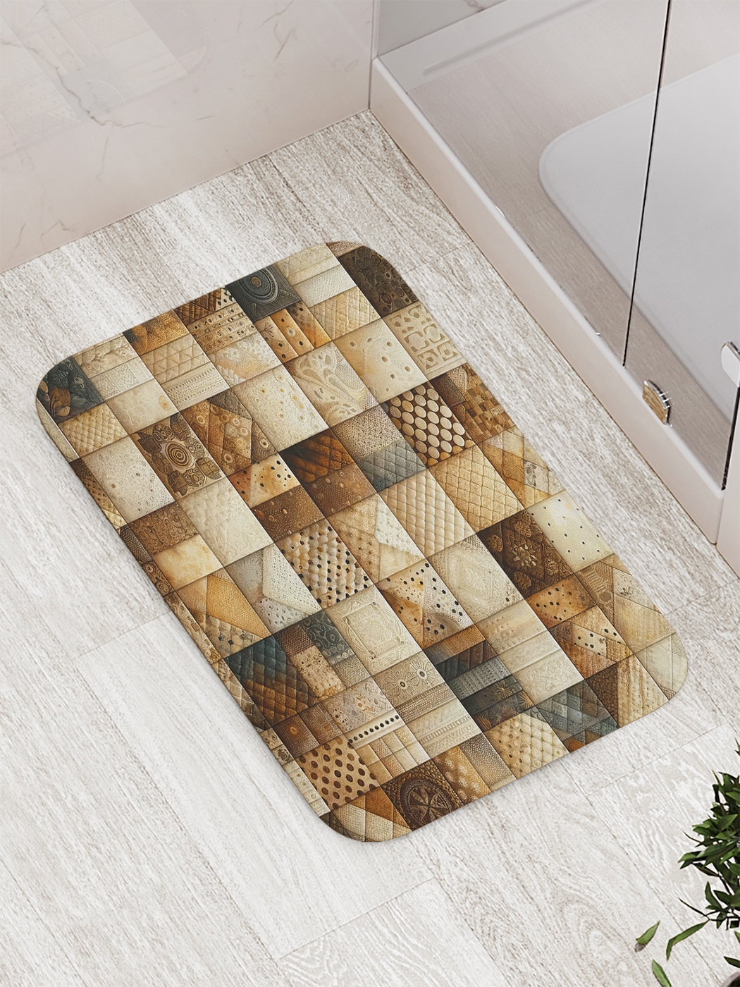 

Коврик для ванной и туалета мягкий JoyArty "Восточный стиль", bath_sd1672