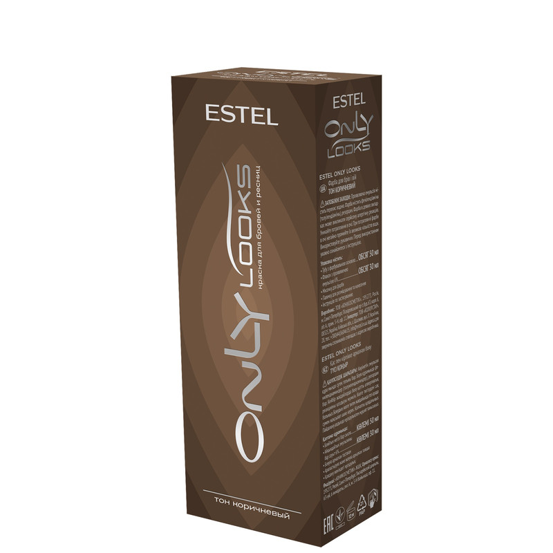 Краска для бровей и ресниц ESTEL Professional Only Looks тон Коричневый 80 мл 806₽
