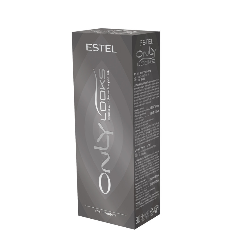 Краска для бровей и ресниц ESTEL Professional Only Looks тон Графит 80 мл 748₽