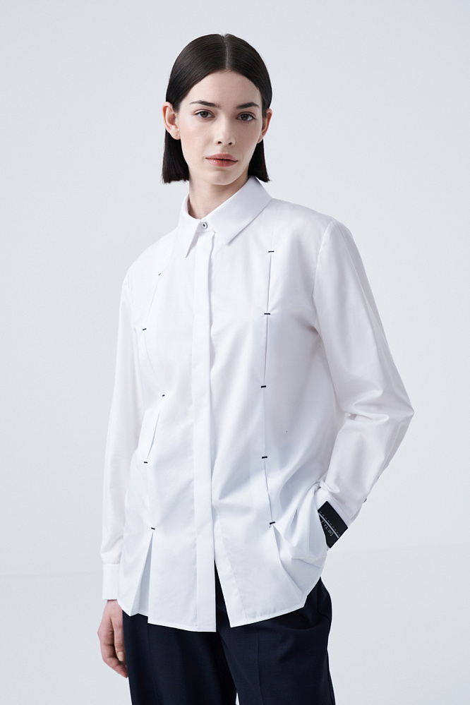 

Рубашка женская M.REASON 13.9318.P1809.2 A2.22 белая 42 RU, 13.9318.P1809.2 A2.22