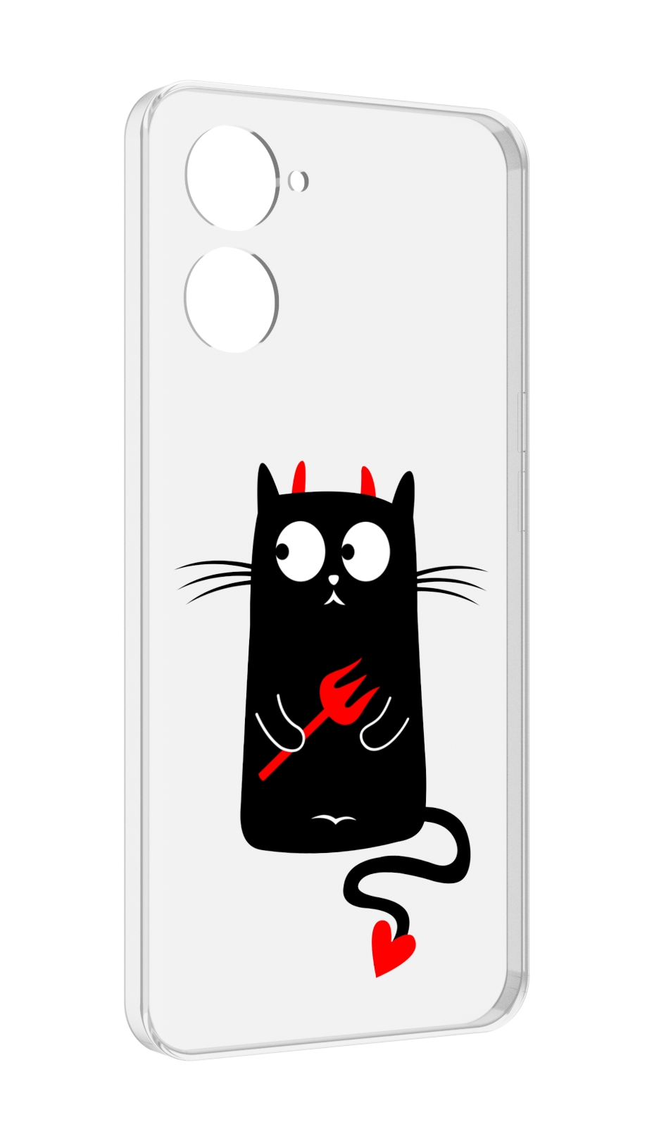 

Чехол MyPads Кот демон для Realme 10S противоударный, Tocco