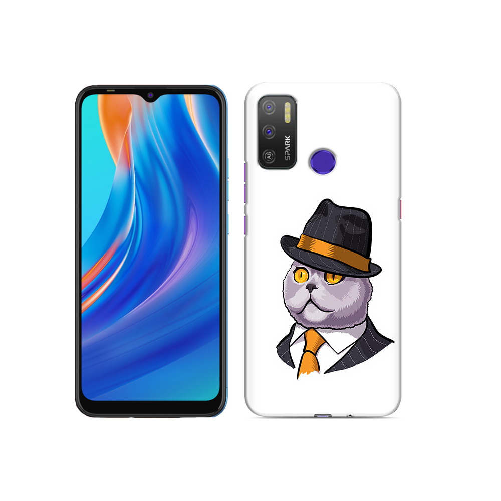 

Чехол MyPads Tocco для Tecno Spark 5 Air британец, Прозрачный, Tocco