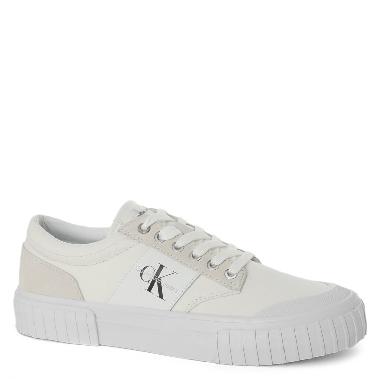 

Кеды мужские Calvin Klein Jeans YM0YM00380 белые 45 EU, YM0YM00380