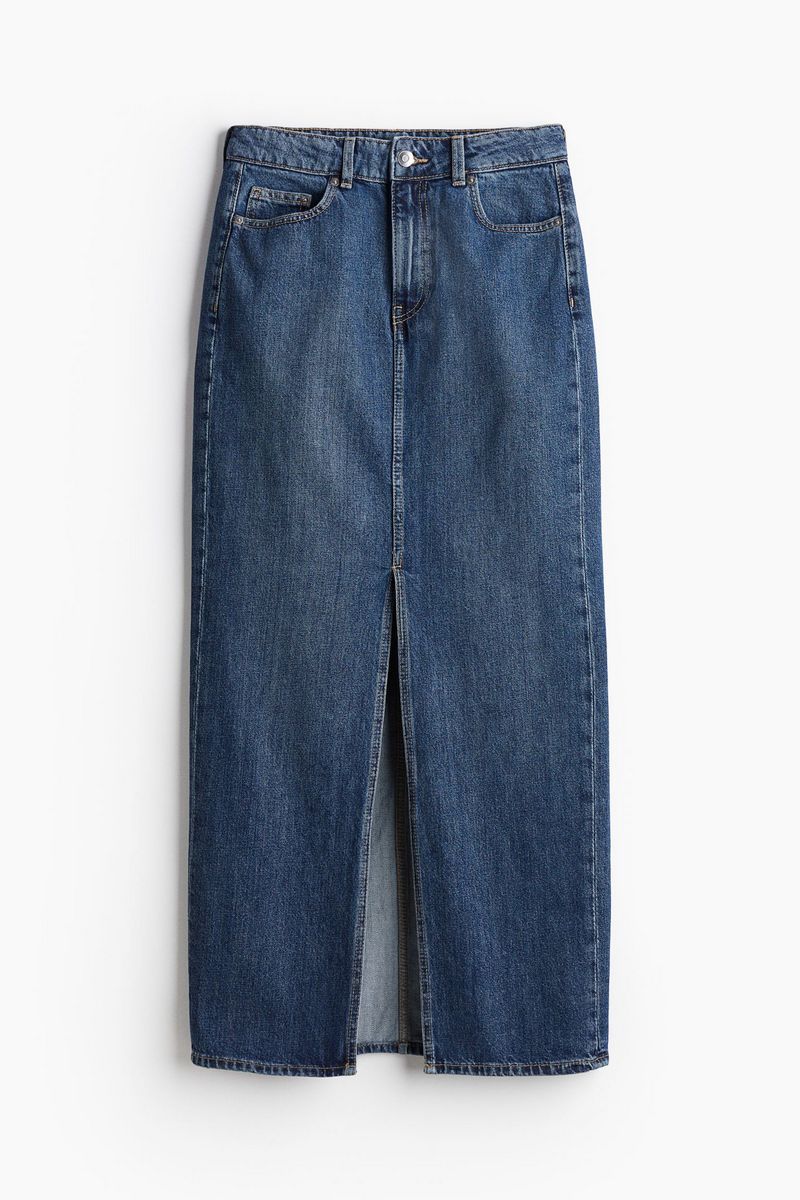 

Юбка женская H&M 1209626 синяя 46 EU, Синий, 1209626