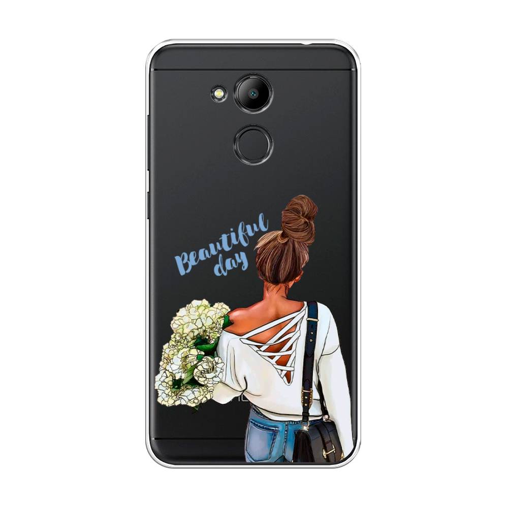 

Чехол Awog на Honor 6C Pro "Beautiful day vector", Коричневый;белый;зеленый, 63850-6