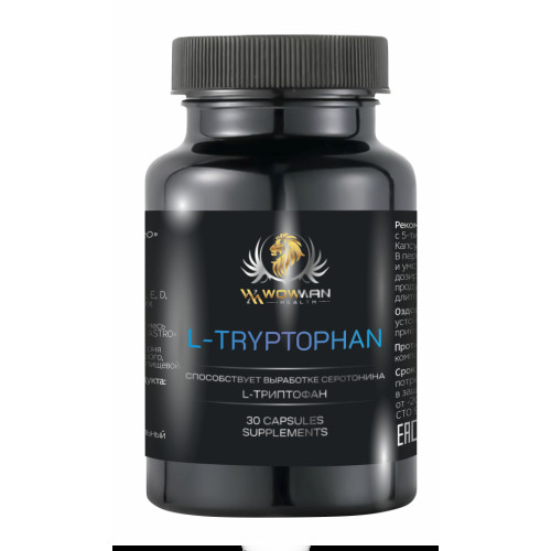 

L-триптофан WowMan L-Tryptophan, 30 капсул, WMSUP1004