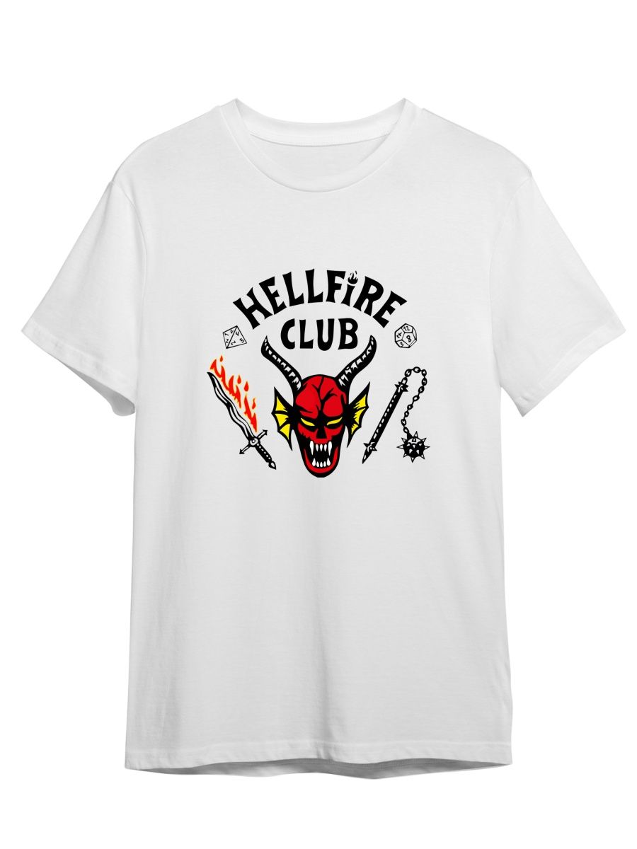 

Футболка унисекс СувенирShop Очень странные дела/Hellfire club/Монстр 14 белая 5XL, "Очень странные дела/Hellfire club/Монстр" 14