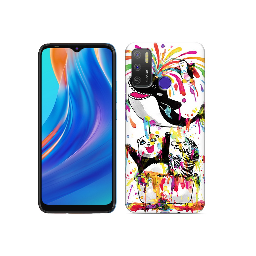 

Чехол MyPads Tocco для Tecno Spark 5 Air Хиппи кит, Прозрачный, Tocco