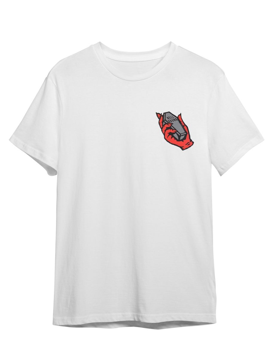 

Футболка унисекс СувенирShop Рука Дьявола/Hell bound/Ад 3 белая 5XL, "Рука Дьявола/Hell bound/Ад" 3