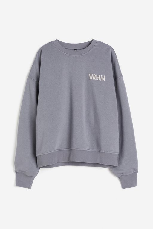 

Свитшот женский H&M 1198281 серый M, 1198281