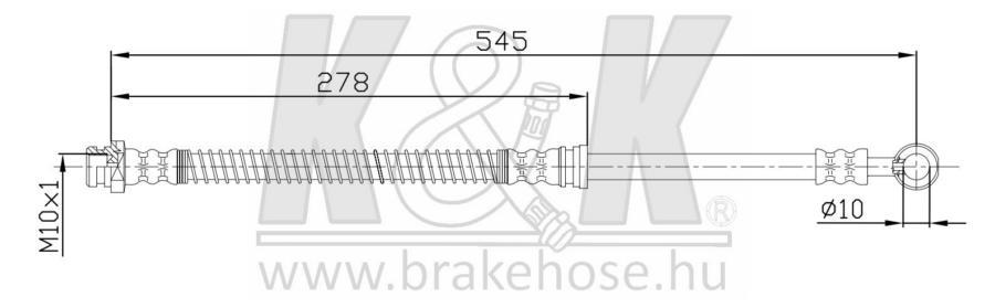 

Шланг Тормозной Передн Mitsubishi: Galant V 1.8 94- K&K арт. FT3323