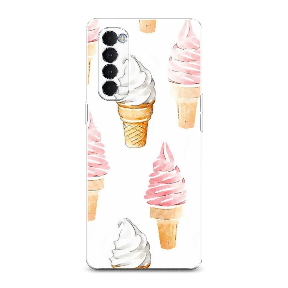 

Чехол Awog на Oppo Reno 4 Pro "Нарисованное мороженое", Разноцветный, 258950-10