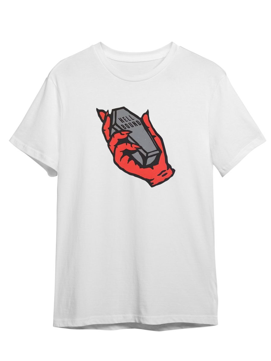 

Футболка унисекс СувенирShop Рука Дьявола/Hell bound/Ад 2 белая 4XL, Белый, "Рука Дьявола/Hell bound/Ад" 2