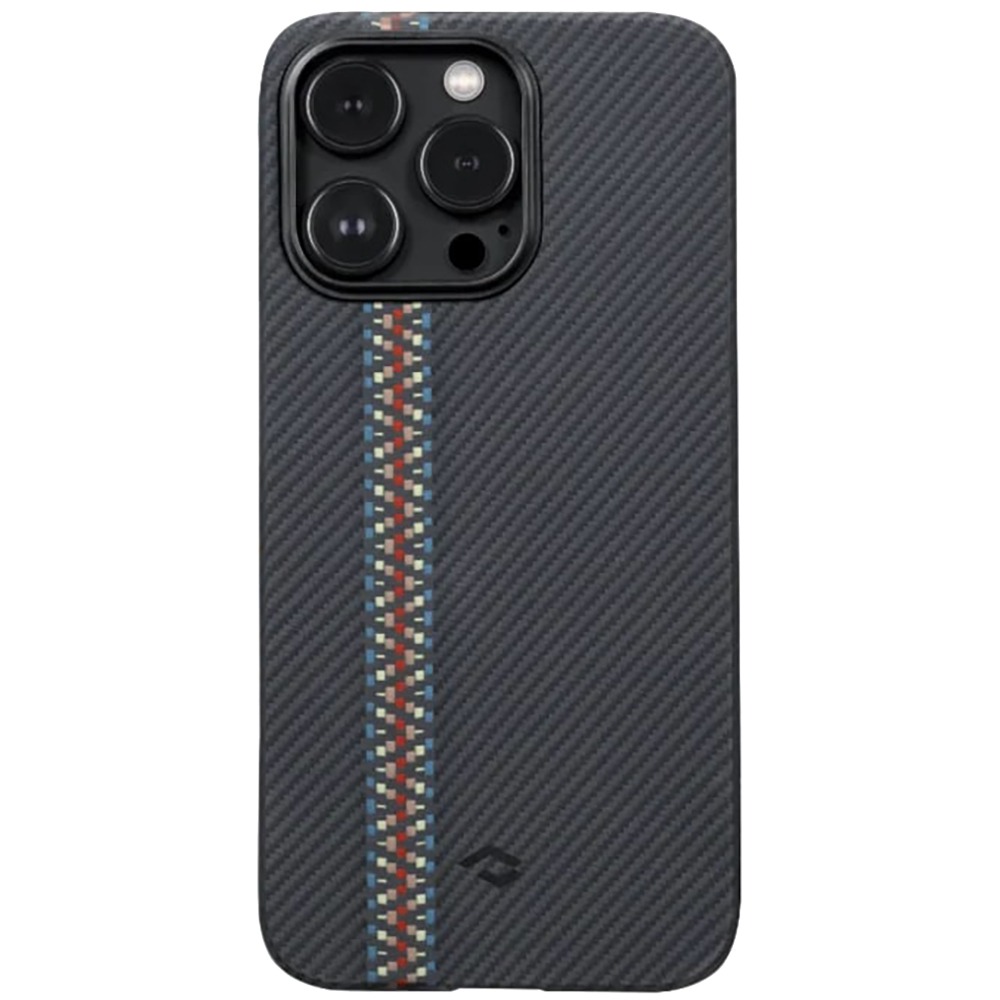 

Чехол Pitaka Fusion Weaving MagEZ Case 3 для iPhone 14 Pro (6.1"), Rhapsody, кевлар, Черный