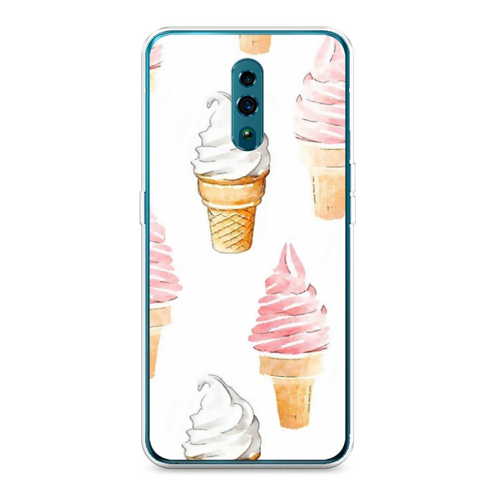 

Чехол Awog на Oppo Reno "Нарисованное мороженое", Разноцветный, 250750-10