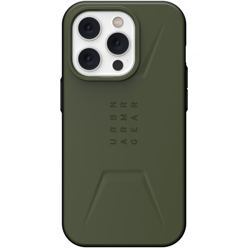 

Чехол с поддержкой Magsafe Uag Civilian для iPhone 14 6.1", цвет оливковый (Olive Drab), Зеленый
