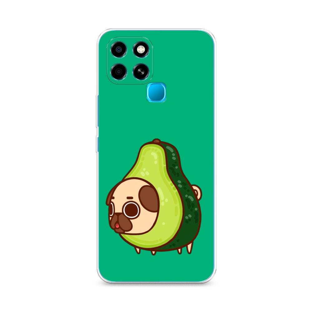 

Чехол для Infinix smart 6 "Мопс авокадик", Зеленый, 3101050-1