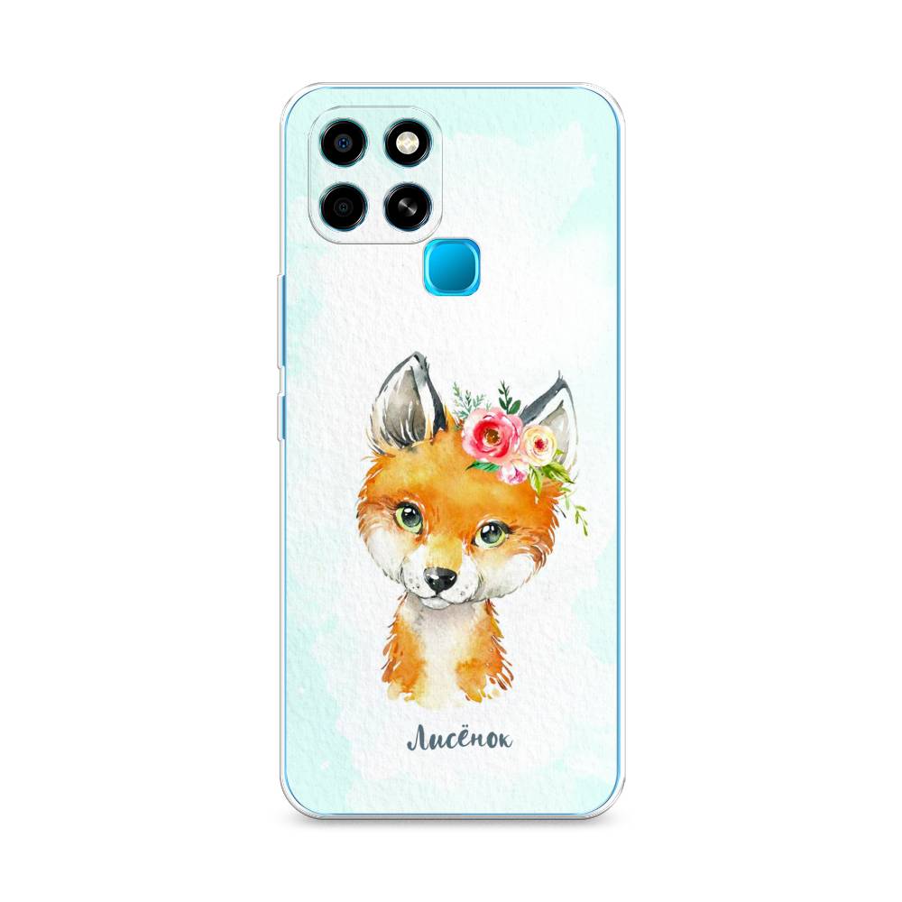 

Чехол для Infinix smart 6 "Мой лисёнок", Голубой;оранжевый, 3101050-1