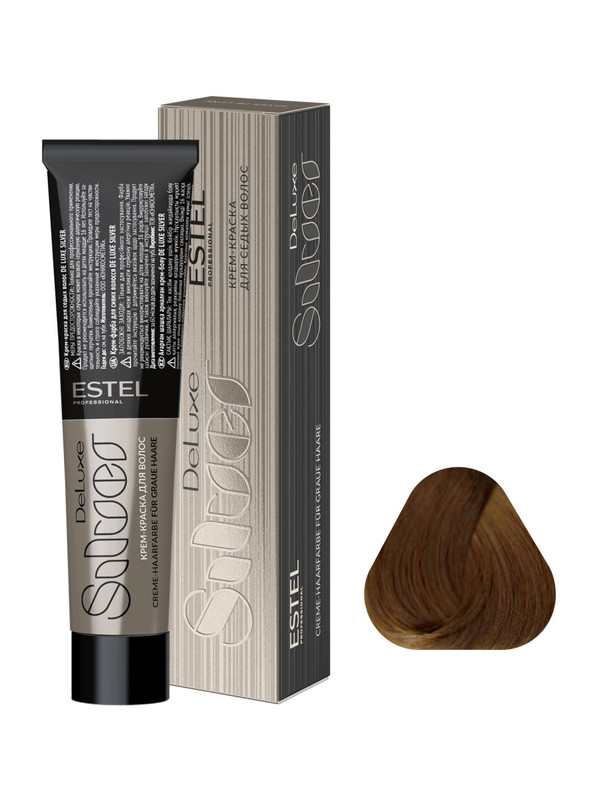 Купить Краска для волос Estel De Luxe Silver 8/37 Светло-русый золотисто-коричневый 60 мл