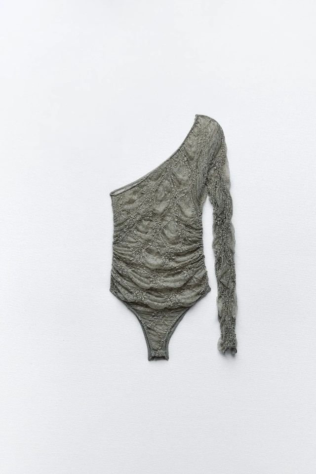 

Боди женское ZARA 0558430 хаки S, 0558430