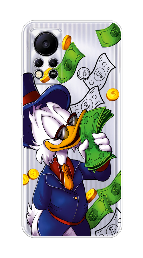 

Чехол на Infinix Hot 11S NFC "Scrooge McDuck with Money", Синий;зеленый;белый, 3100950-6