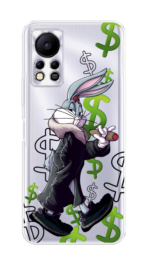 

Чехол на Infinix Hot 11S NFC "Rich Bugs Bunny", Зеленый;черный;голубой, 3100950-6