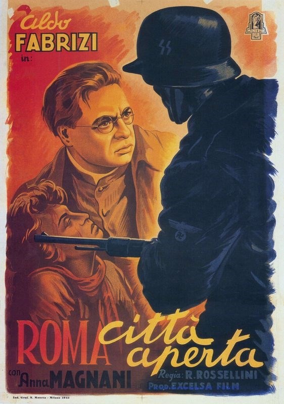 

Постер к фильму "Рим, открытый город" (Roma citta aperta) A2