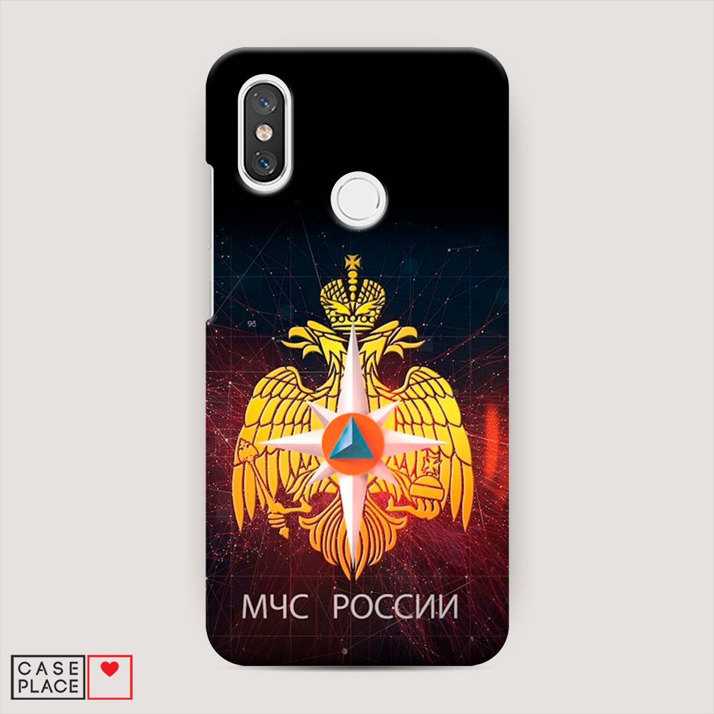 фото Пластиковый чехол "мчс россии" на xiaomi mi 8 awog