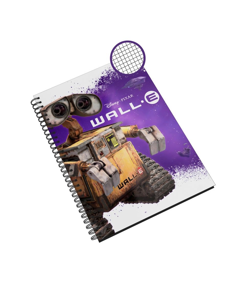 

Блокнот Каждому Своё "WALL-E/Валли/Мультфильм" NP-MUVL4-A5/2 A5 48л в клетку, NP-MUVL4-A5/2