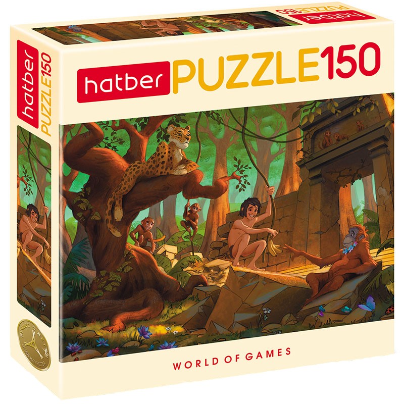

Пазлы Маугли, 150 элементов Hatber