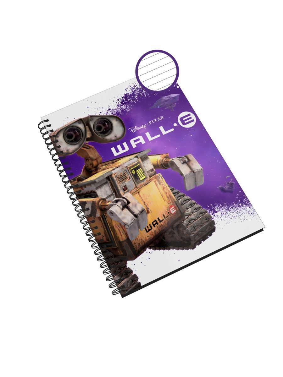 

Блокнот Каждому Своё "WALL-E/Валли/Мультфильм" NP-MUVL4-A4/3 A4 48л в линейку, NP-MUVL4-A4/3