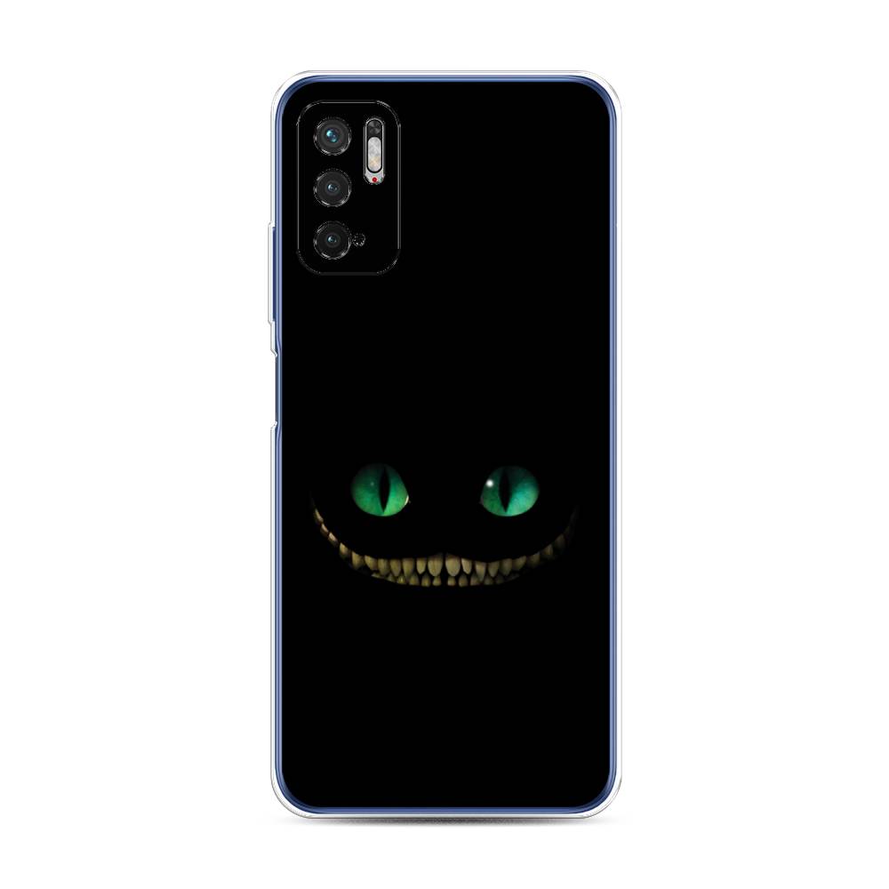 фото Силиконовый чехол "зеленоглазый чеширский кот" на xiaomi redmi note 10t awog