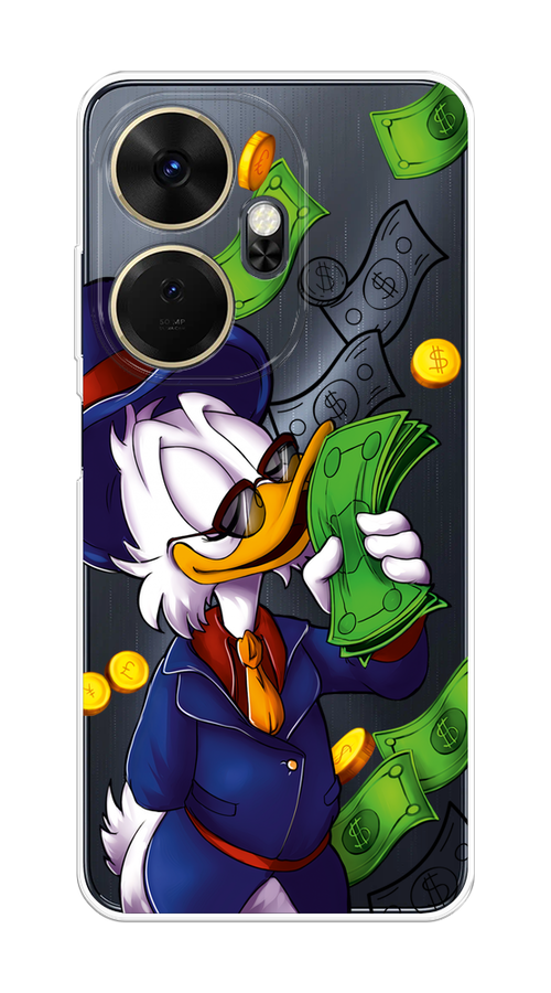 

Чехол на Itel P55 Plus 4G "Scrooge McDuck with Money", Синий;зеленый;белый, 3201950-1