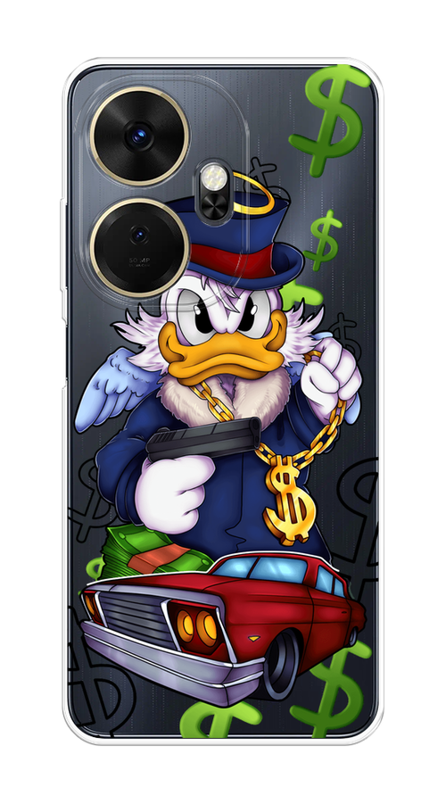 

Чехол на Itel P55 Plus 4G "Scrooge McDuck with a Gold Chain", Красный;синий;белый, 3201950-1