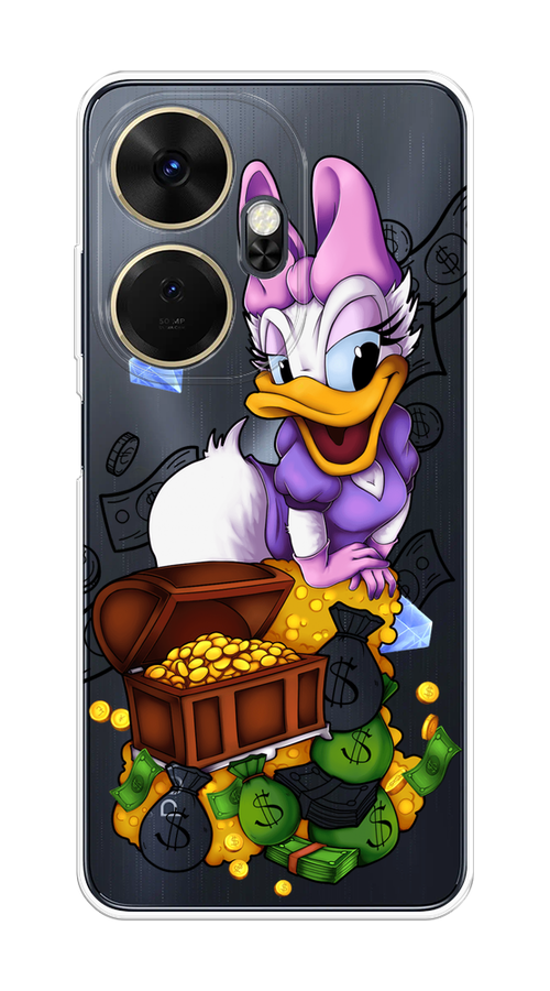 

Чехол на Itel P55 Plus 4G "Rich Daisy Duck", Коричневый;белый;фиолетовый, 3201950-1